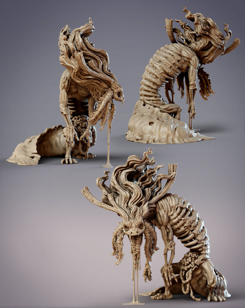 Izanami Spirit-Bound Ryujin, Undead Dragon Miniature - Mikata Wetlands - Ryujin - CM