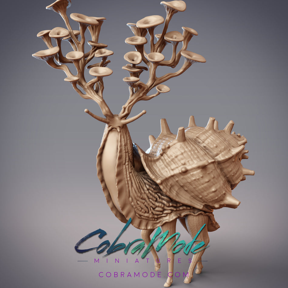 Lobhann God of Rot, Mushroom Stag God Miniature - Sylvan Forest - Grimnismal - CM