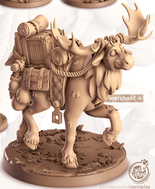 Moose - Polar - Mus - Animal Companions by Cornelia - Cast n Play