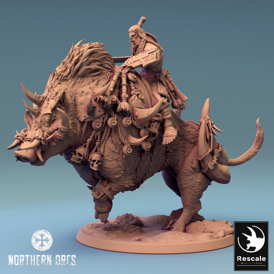 Orc on Boar - Northern Orcs - Rescale Miniatures