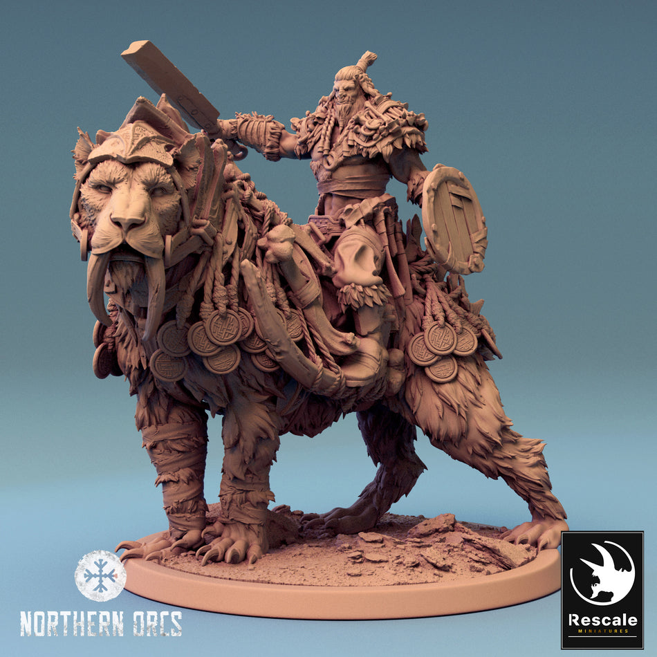 Gelidus Felix Look on Saber- Toothed Tiger - Northern Orcs - Rescale Miniatures
