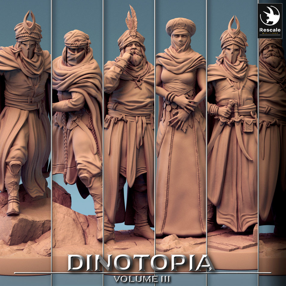 People of the Caravan Guild - Dinotopia III - Rescale Miniatures