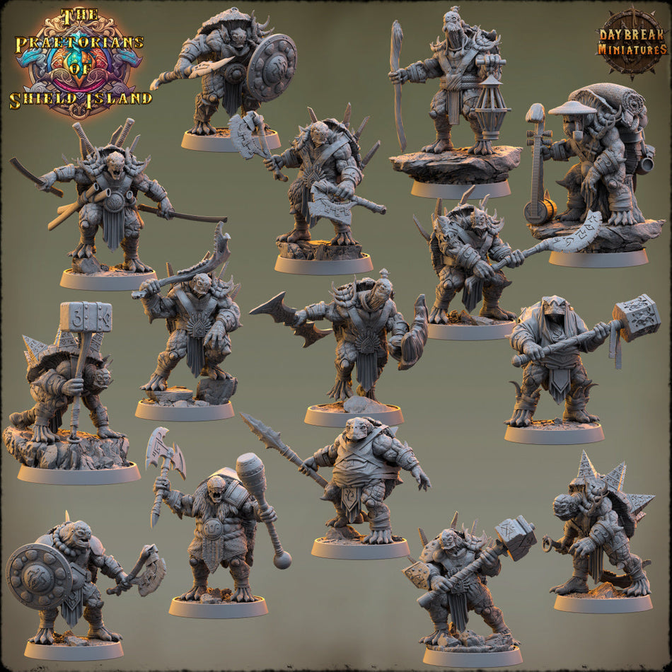 Schildkröten - The Praetorians of Shield Island - Daybreak Miniatures