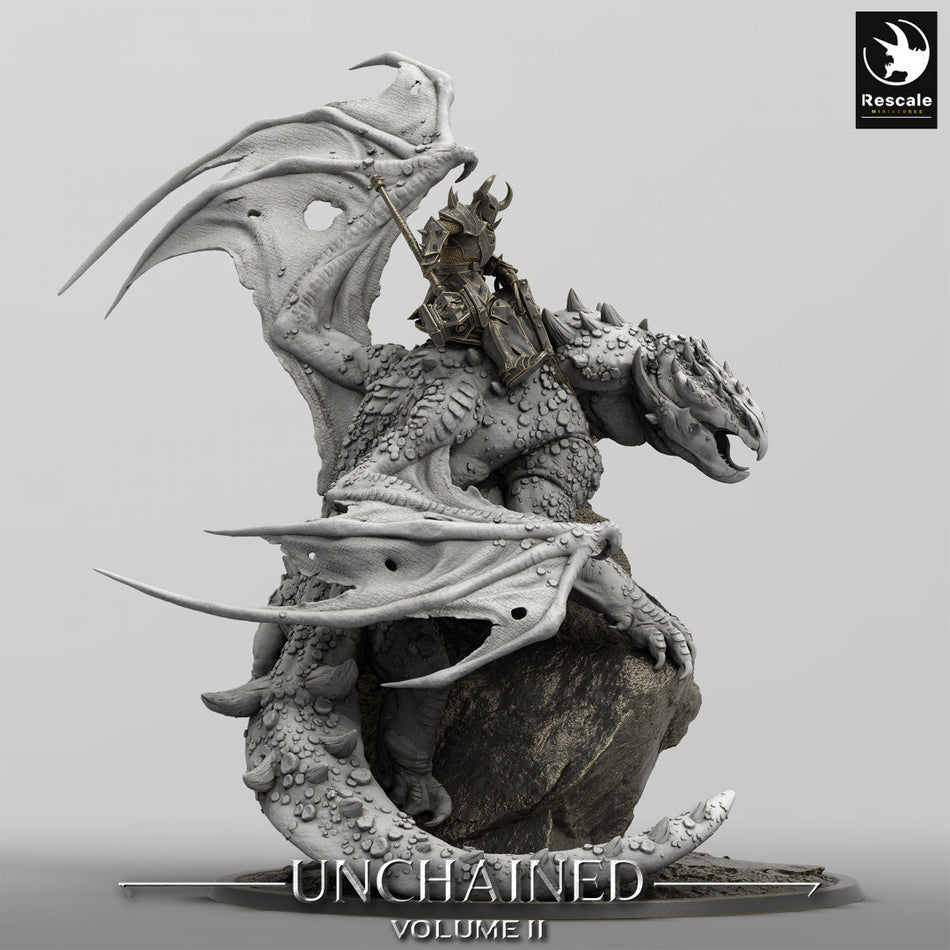 Volcanic Dragon Perch - Unchained II - Rescale Miniatures