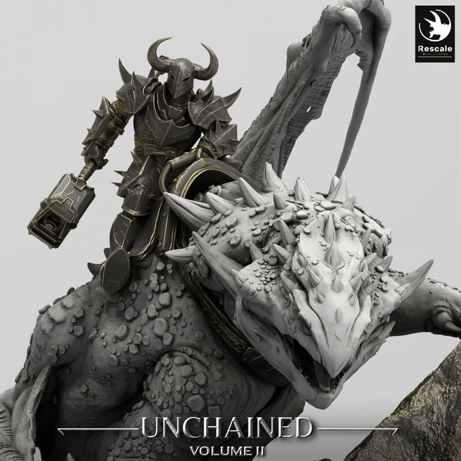 Volcanic Dragon Perch - Unchained II - Rescale Miniatures