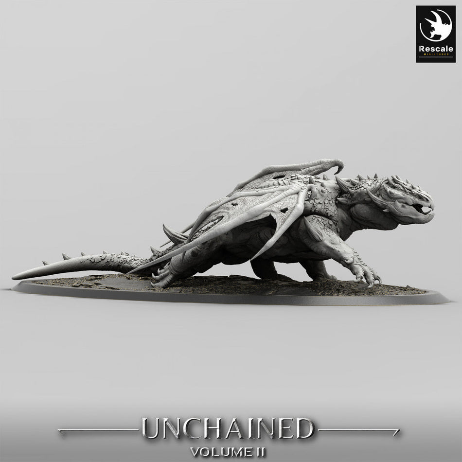 Volcanic Dragon Walk - Unchained II - Rescale Miniatures