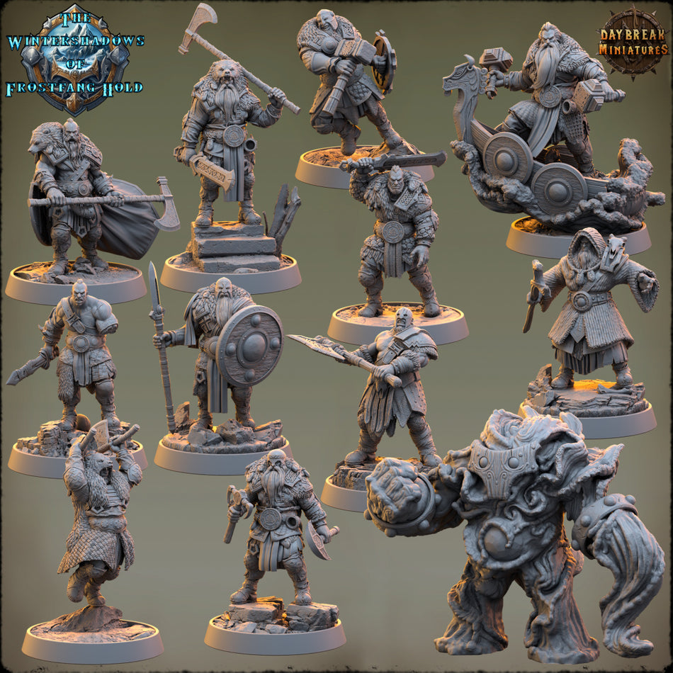 Barbaren Wikinger - The Wintershadows of Frostfang Hold - Daybreak Miniatures