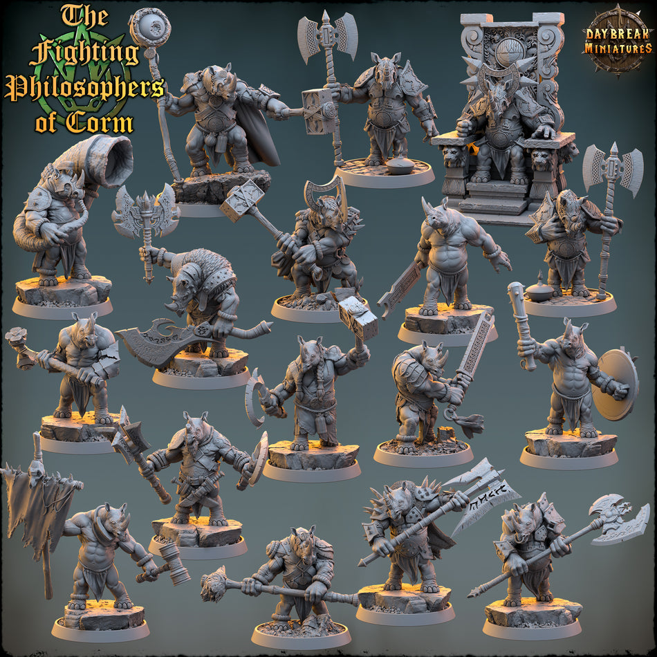 Rhino - The Fighting Philosophers of Corm - Daybreak Miniatures
