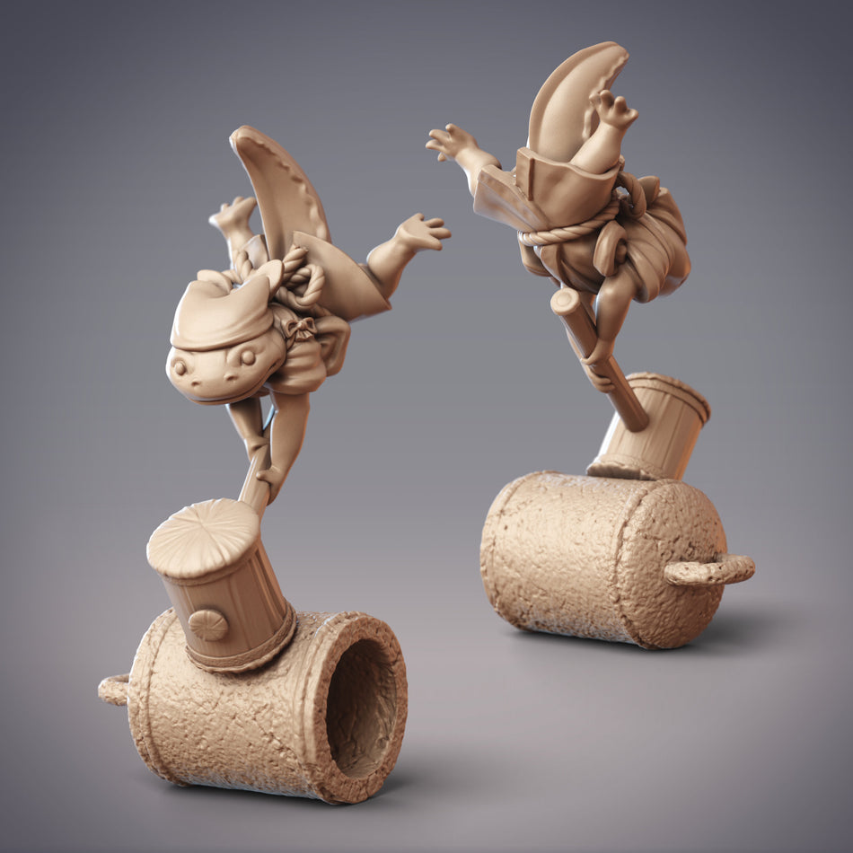 Tome Mercenary, Sparrowfolk Swordsman Miniature - Mikata Wetlands - Hanzaki - CM