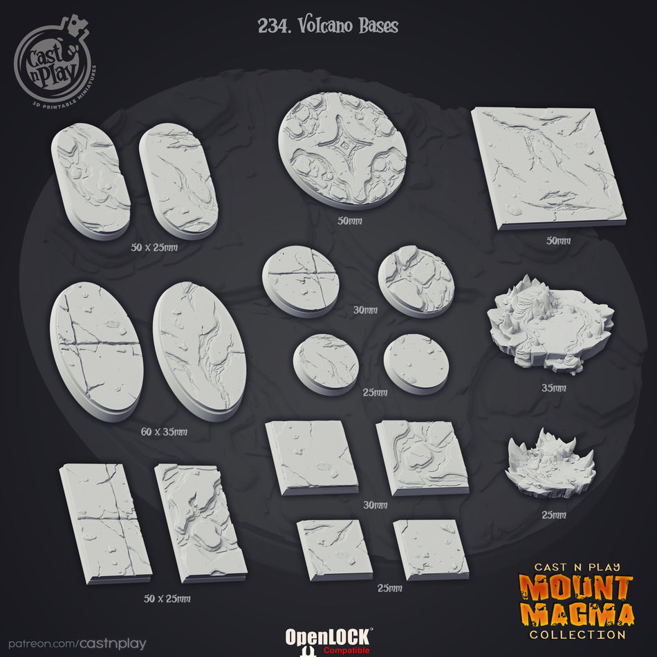 Volcano Bases - Mount Magma - Cast n Play