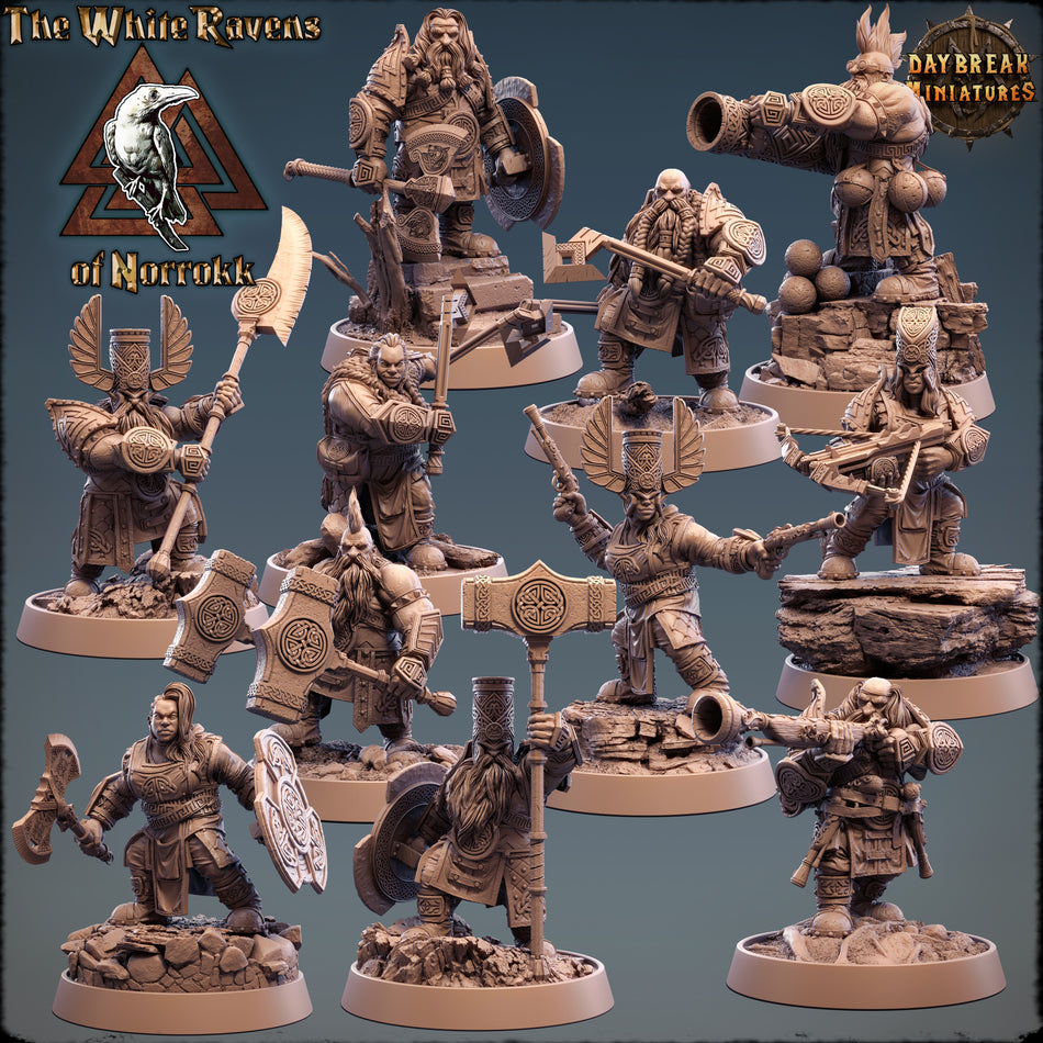 Zwerge - The White Ravens of Norrokk - Daybreak Miniatures