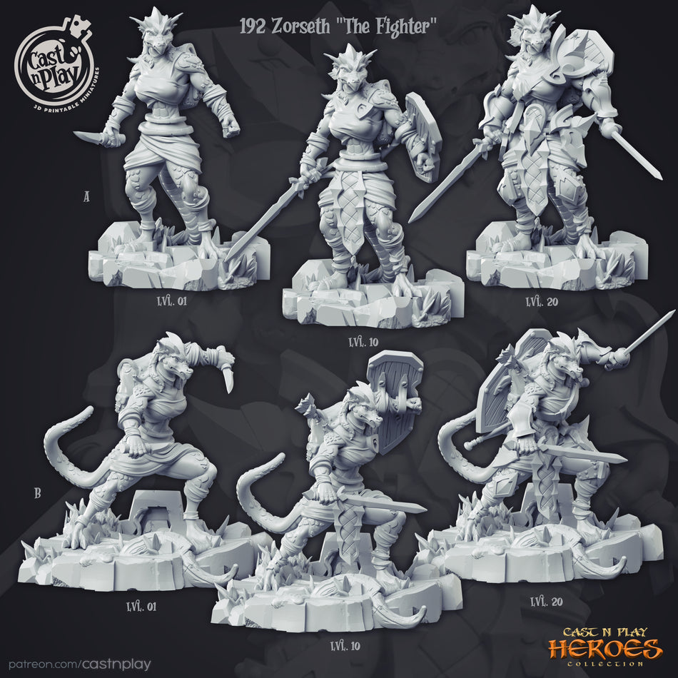 Zorseth the Fighter - Heroes Collections 1 - Cast n Play
